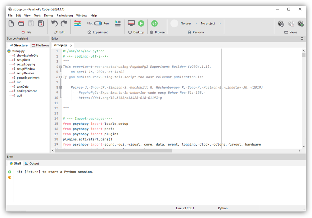 The Coder view
